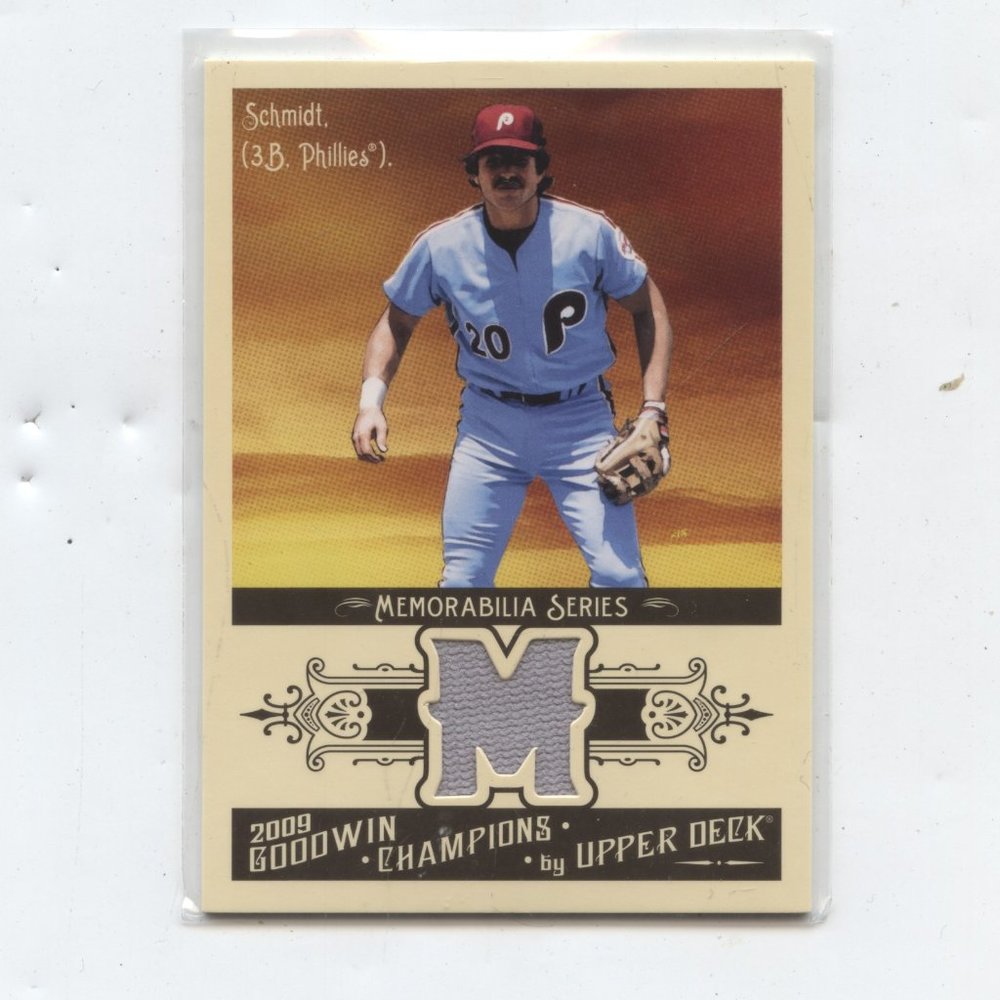 2009 UPPERDECK GOODWIN CHAMPIONS MIKE SCHMIDT JERSEY RELIC CARD PHILDELPHIA